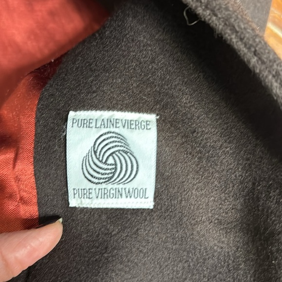 Classic Vintage Luba Brown Virgin Wool Full Length Winter Coat - Picture 10 of 13